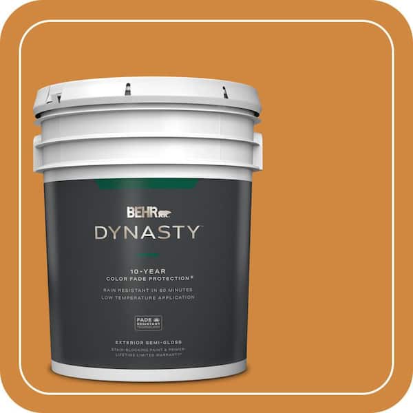 BEHR DYNASTY 5 gal. #290D-6 Acorn Semi-Gloss Exterior Stain-Blocking Paint & Primer