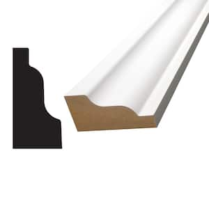 1-3/16 in. D x 2-7/16 in. W x 96 in. L MDF Primed Crown Moulding Pack (4-Pack)