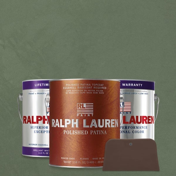 Ralph Lauren 1 gal. Polished Malachite Pewter Polished Patina Interior Specialty Paint Kit