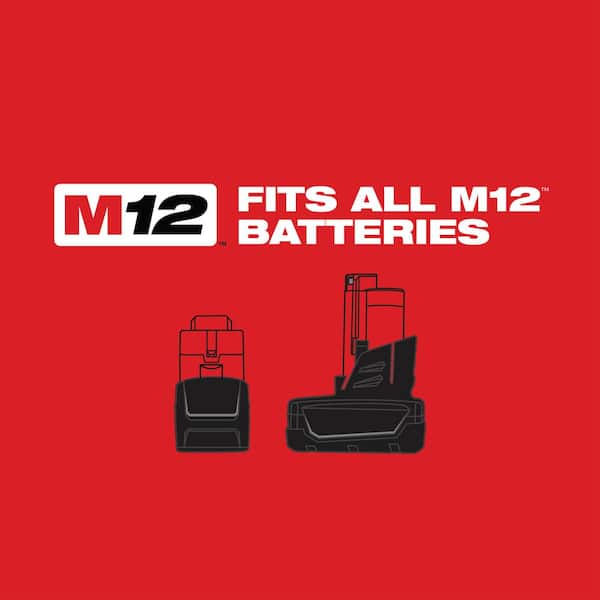 Milwaukee - M12 FUEL 12V Lithium-Ion Brushless Cordless Stubby 3/8 in. Impact Wrench Kit With M12 4.0Ah Battery