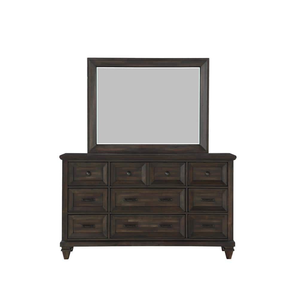 Sevilla Walnut Finish Acacia Wood King Bedroom Set