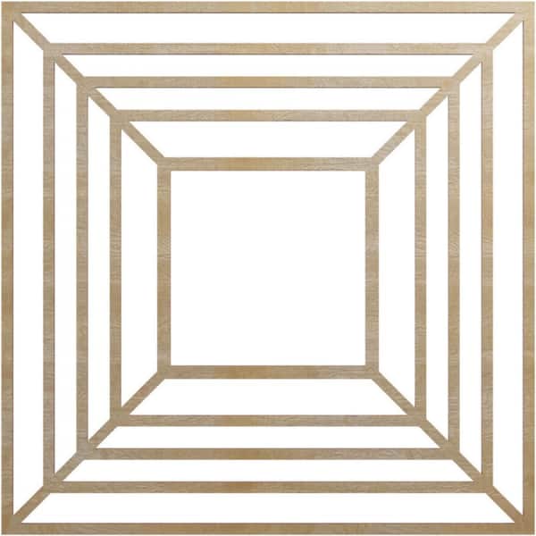 Ekena Millwork 34 in. x 11.75 in. x 0.25 in. Wood Medallion Moulding