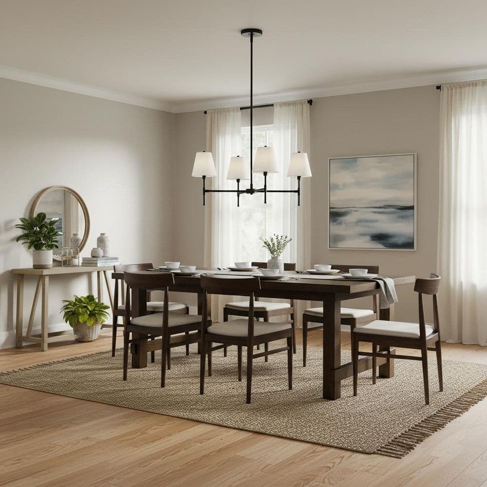 Beale 4-Light Black Chandelier price history on PriceWatchPro