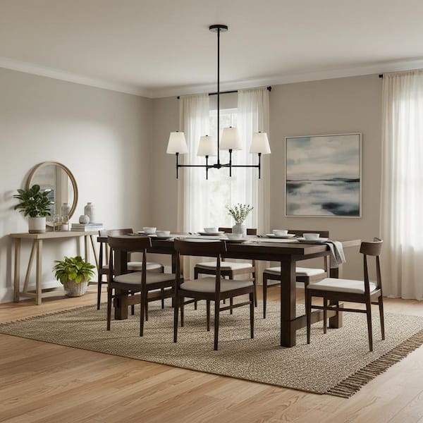 Beale 4-Light Black Chandelier