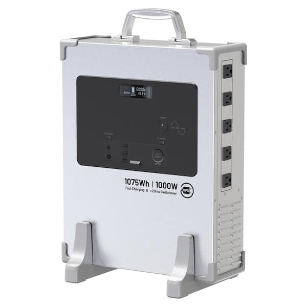 Damodpoy 21in 1000W Portable Power Station Case with UPS Function and Solar Panel