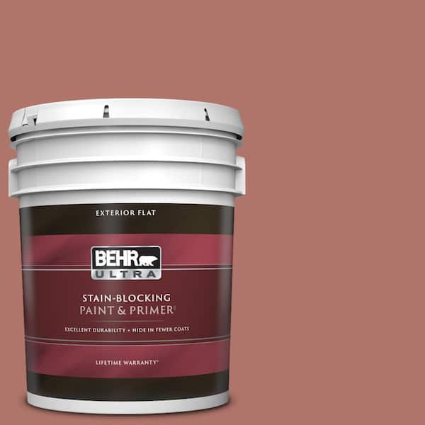 BEHR ULTRA 5 gal. #PMD-81 Tandoori Spice Flat Exterior Paint & Primer