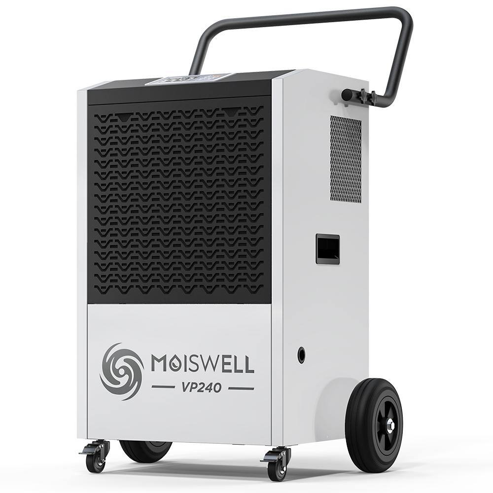 240 Pints White Commercial Dehumidifier with Pump and Drain Hose