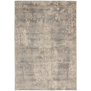Concerto Beige/Grey 4 ft. x 6 ft. Abstract Rustic Area Rug