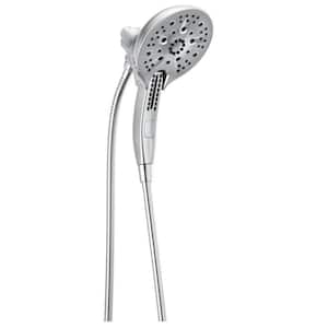 In2ition 5-Spray Patterns 1.75 GPM 6.25 in. Wall Mount Dual Shower Heads in Lumicoat Chrome