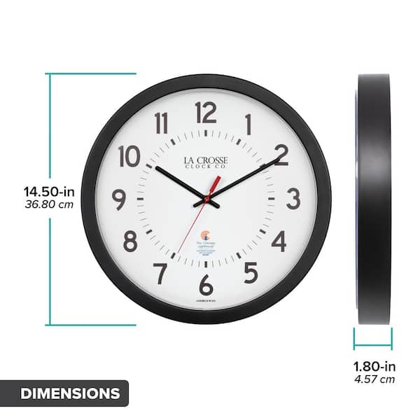 La Crosse Clock 14.5 in. Chicago Lighthouse American Made Analog