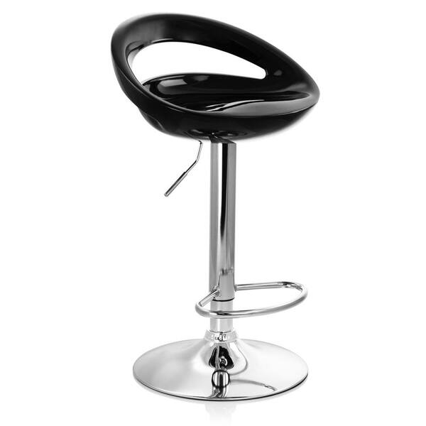 plastic black bar stools