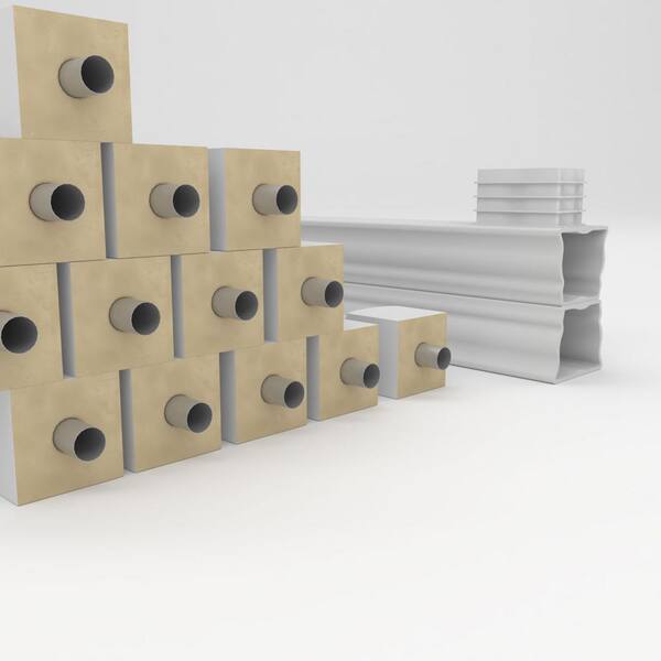 Ekena Millwork Fiberthane Hamilton Balustrade 84 in. L x 42 in. H Fiberglass Railing Kit