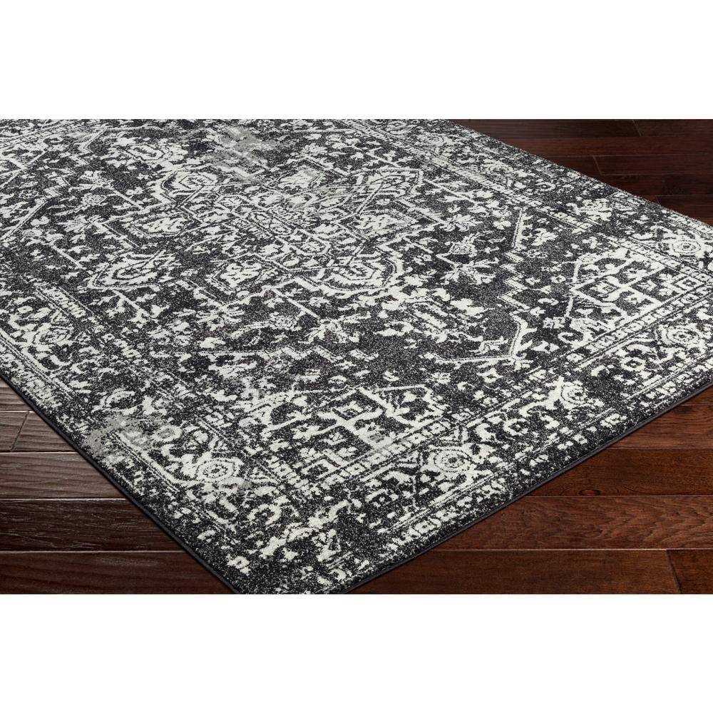 Demeter Classic Black Rectangular Area Rug, 7'10" x 10'3"
