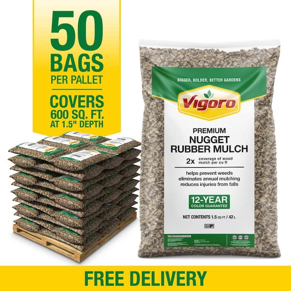 75 cu. ft. Cypress Recycled Rubber Mulch (50 Bags)