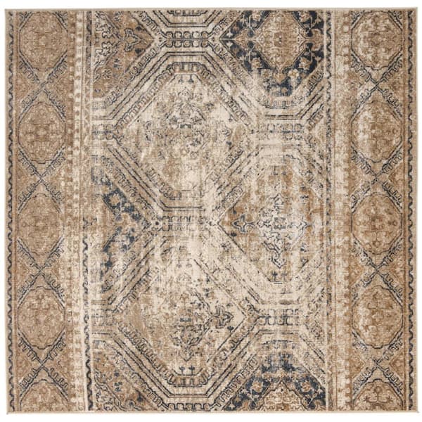 Chateau Jackson Navy Blue 7' 0 x 7' 0 Square Rug
