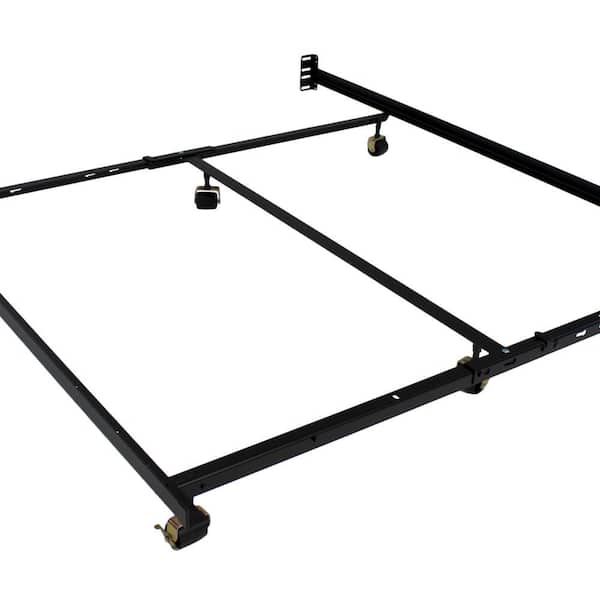 Hollywood Bed Frame Low Profile Premium Lev-R-Lock Queen Adjustable All Sizes Bed Frame with 6-Legs
