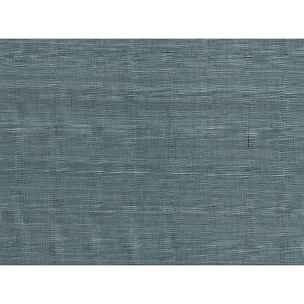 A-Street Prints Laem Teal Grasscloth Teal Wallpaper Sample