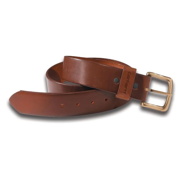 Carhartt Men's Size 38 Brown Leather Journeymen Belt