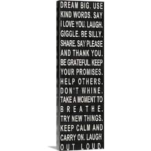 12 in. x 36 in. "Dream Big" by Sundance Graphics Canvas Wall Art