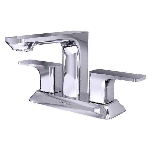Lulani Corsica 2-Handle 4" Centerset Bathroom Faucet in Chrome