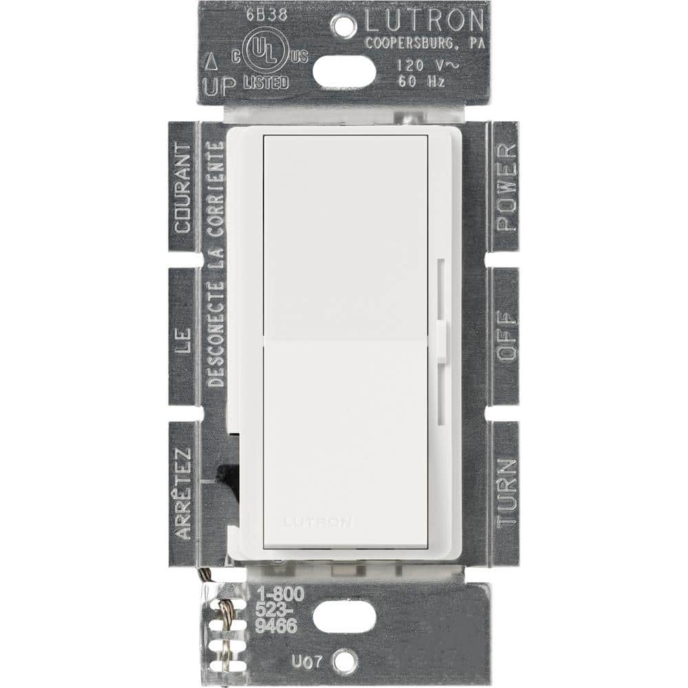 Diva Dimmer Switch for Incandescent and Halogen Bulbs, 1000-Watt/Single Pole or 3-Way, Snow (DVSC-103P-SW) price history on PriceWatchPro