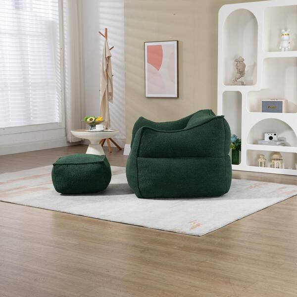 Square bean best sale bag ottoman