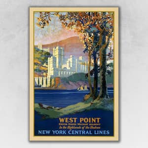 Charlie West Point New York Vintage Travel by Frank Hazell Unframed Art Print 36 in. x 24 in.