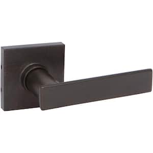 HK Series Contemporary Style Tuscany Bronze Square Straight with Square Back Plate Single Dummy Door Lever