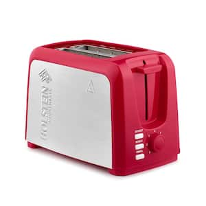 Everyday 750-Watt 2-Slice Red Wide Slot Toaster
