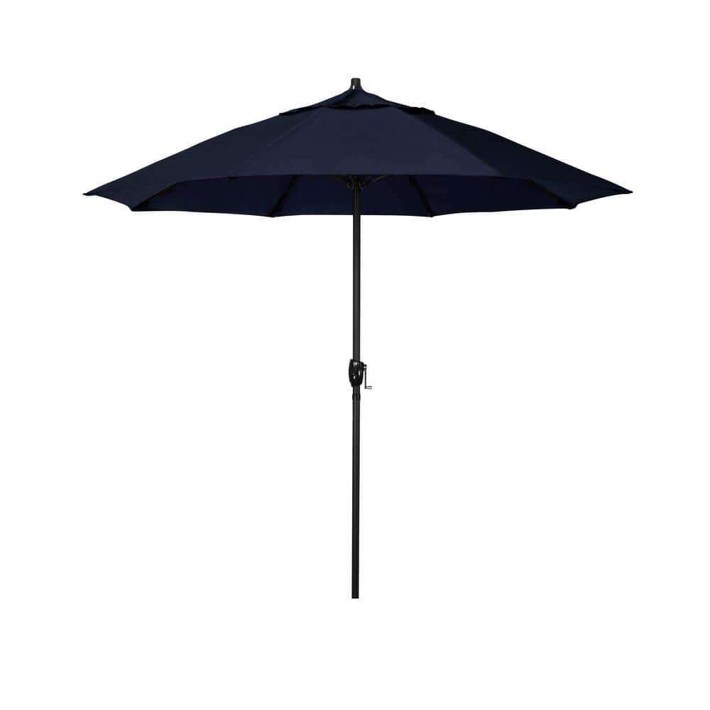 7.5 ft. Bronze Aluminum Market Patio Umbrella with Fiberglass Ribs and Auto Tilt in Navy Olefin price history on PriceWatchPro