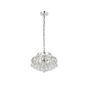 Timeless Home 20 in. 5-Light Chrome Pendant Light ELP2212D20C - The ...