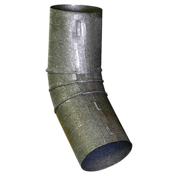 Gibraltar Building Products 3 in. Round Bonderized Steel 45-Degree Downspout Elbow