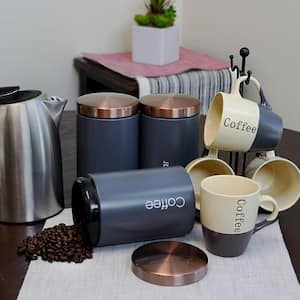 Coffee House 12 oz. Assorted Color Mugs (Set of 6)