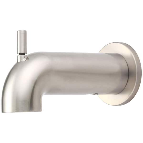 OLYMPIA 7 in. Extended Combo Diverter Tub Spout in Brushed Nickel