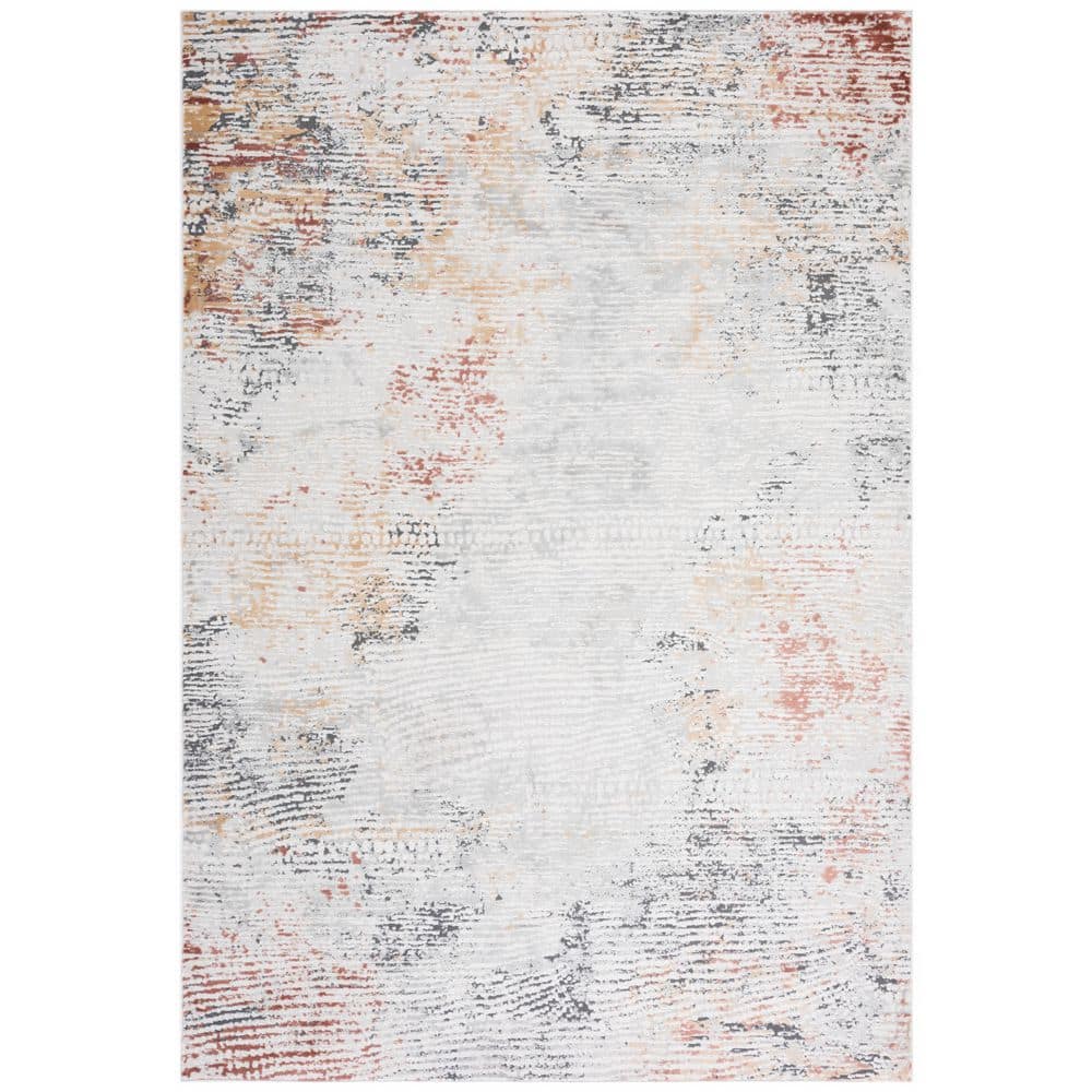 Vogue 4 ft. x 6 ft. Beige/Blue Rust Distressed Abstract Striped Area Rug price history on PriceWatchPro