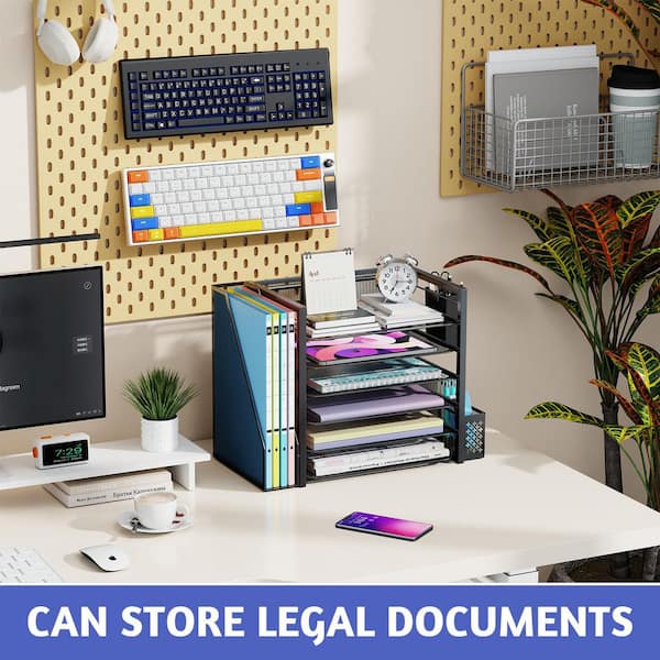 Deli 3/4 A4 Tier File Organize Box Magazine Document Organizer Desktop Storager | Philippines - View #3