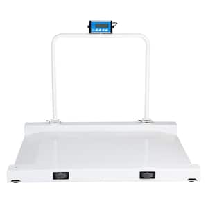 1100 lbs. Capacity Stainless Steel Medical Wheelchair LCD Digital Scale