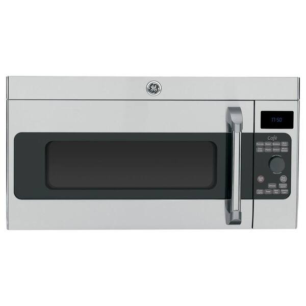 GE Cafe 1.7 cu. ft. Over the Range Microwave in Stainless Steel with Sensor Cooking