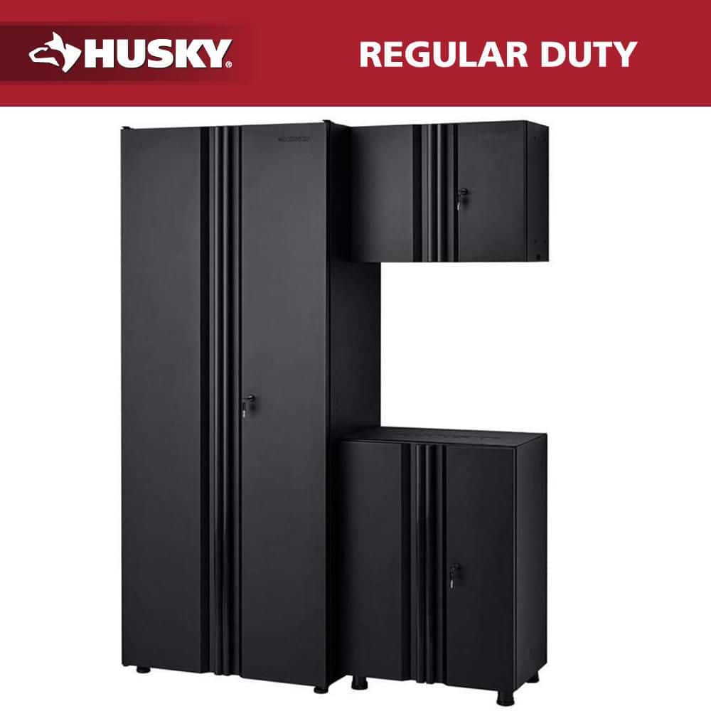 Husky 3-Piece Regular Duty Welded Steel Garage Storage System in