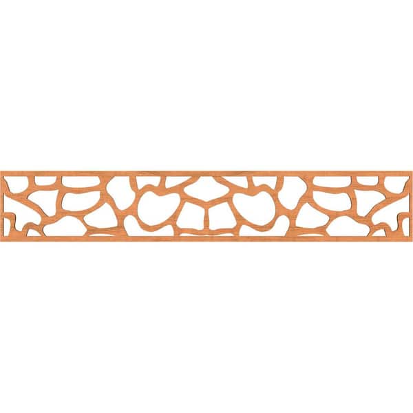 Ekena Millwork Rochester Fretwork 0.25 in. D x 46.625 in. W x 8 in. L Cherry Wood Panel Moulding