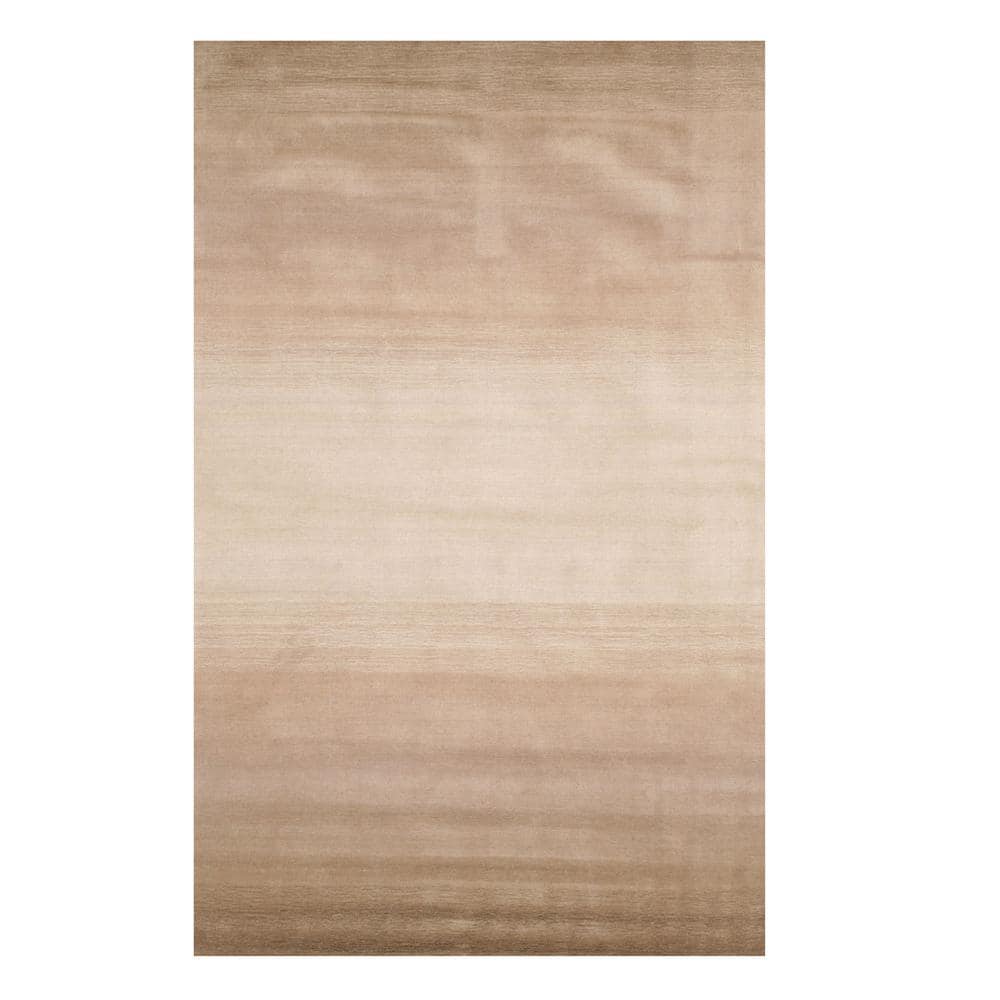 Handmade Tufted Wool Beige Rectangular Easy Care Rug