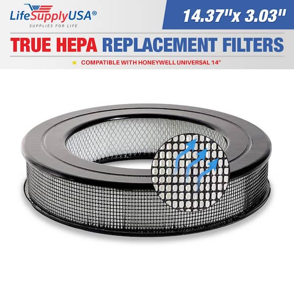 14.5 in. x 14.5 in. x 4.75 in. Replacement Filter Fits Honeywell 14 in. Air Purifier Replacement HEPA Filter HRF-F1 F