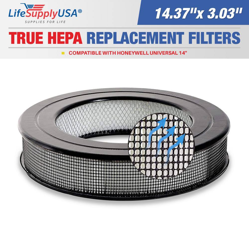 14.5 in. x 14.5 in. x 4.75 in. Replacement Filter Fits Honeywell 14 in. Air Purifier Replacement HEPA Filter HRF-F1 F