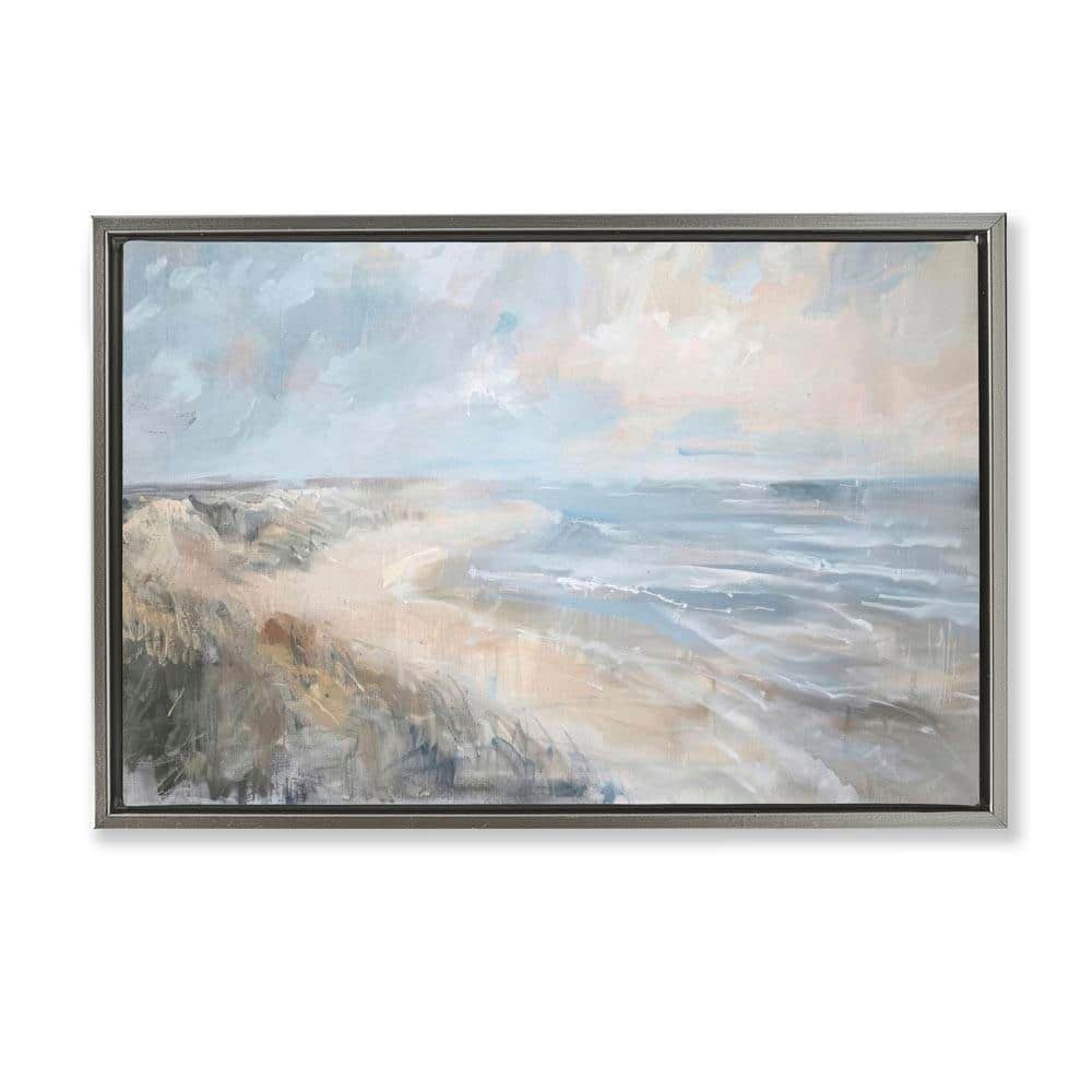 Stupell Industries Faded Summer Beach by LSR Design Studio Gray Floater ...