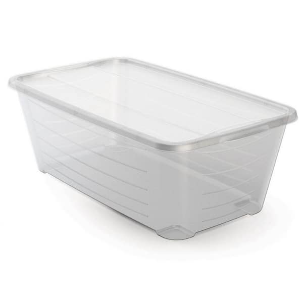 12-Pair Clear Plastic Shoe Boxes