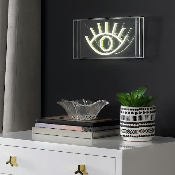 Yellow 'Disco' Acrylic Box Neon Light