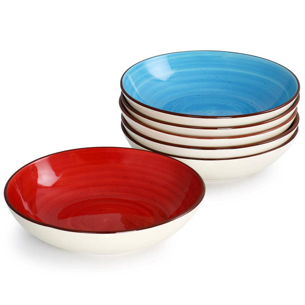 Elama 24-Piece Multicolor Ceramic Dinnerware Set