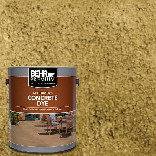 BEHR Premium 1 gal. #CD-813 Incan Gold Interior/Exterior Concrete Dye