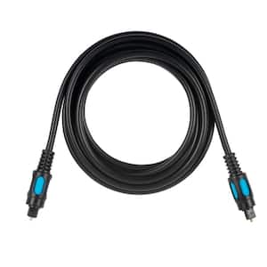6-1/2 ft. Digital Fiber Optical Audio Cable in Black