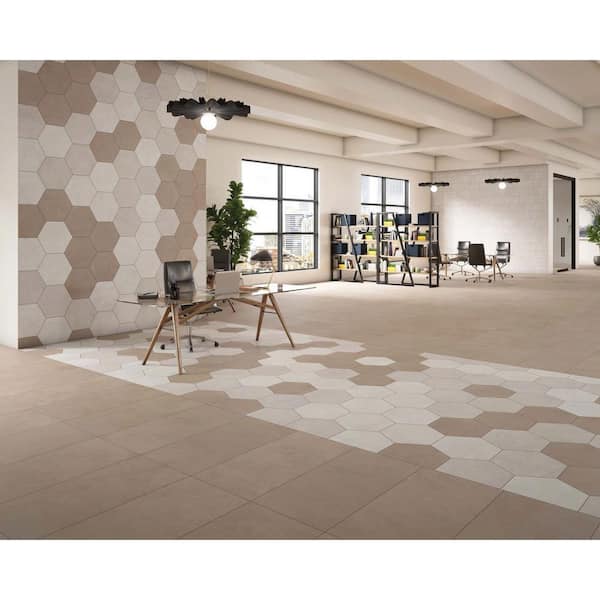 East Village Potter's Clay Brown 12 in. x 24 in. Porcelain Floor Tile (15.62 sq. ft./Case)